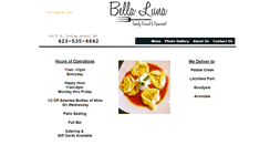 Desktop Screenshot of bellalunaaz.com